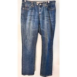 MIXIT Straight Leg Button Jeans Size 10